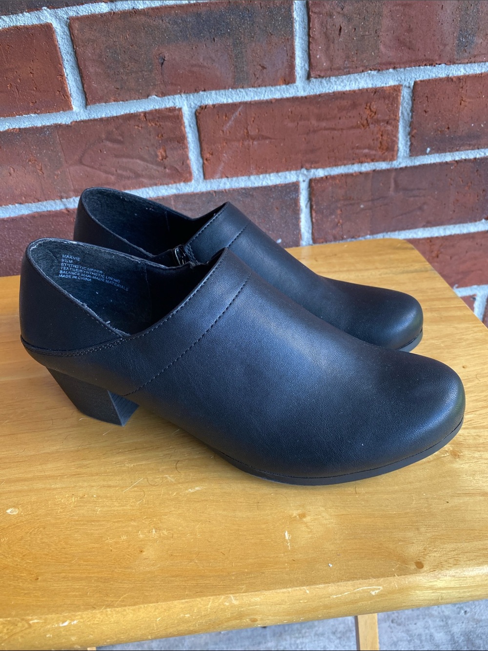 Black Rivet Marnie Women's Black Low Heel Booties Ankle Boots Size 9.5